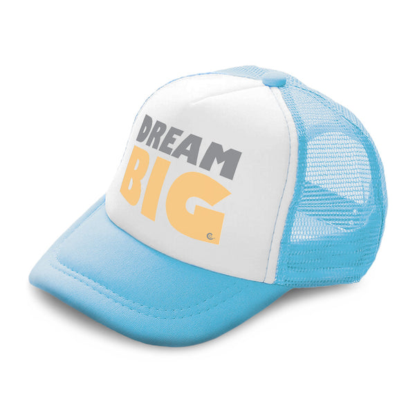 Kids Trucker Hats Dream Big A Boys Hats & Girls Hats Baseball Cap Cotton - Cute Rascals