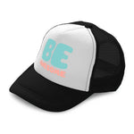 Kids Trucker Hats Be Awesome B Boys Hats & Girls Hats Baseball Cap Cotton - Cute Rascals