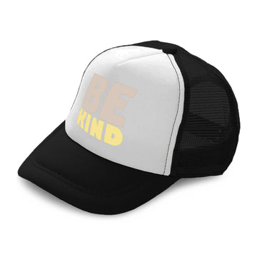 Kids Trucker Hats Be Kind B Boys Hats & Girls Hats Baseball Cap Cotton