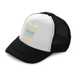 Kids Trucker Hats Never Stop Learning Life Never Stops Teaching Cotton - Cute Rascals