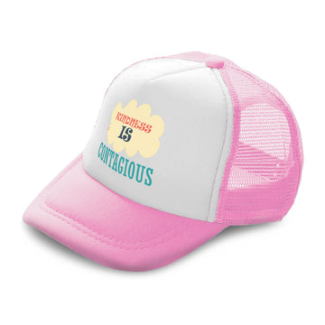 Kids Trucker Hats Kindness Is Contagious Boys Hats & Girls Hats Cotton