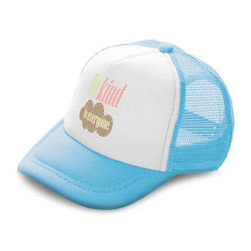 Kids Trucker Hats Be Kind to Everyone B Boys Hats & Girls Hats Cotton