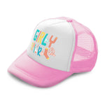 Kids Trucker Hats Girly Girl Frock Socks Pin Coffee Cup Boys Hats & Girls Hats - Cute Rascals