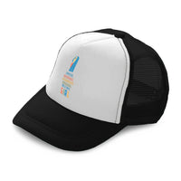 Kids Trucker Hats Limitless Unstoppable Extraordinary Courageous Cotton - Cute Rascals
