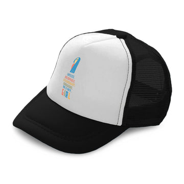 Kids Trucker Hats Limitless Unstoppable Extraordinary Courageous Cotton
