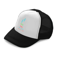 Kids Trucker Hats This Girl Runs Fast Footsteps Boys Hats & Girls Hats Cotton - Cute Rascals