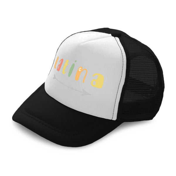 Kids Trucker Hats Latina Arrow Boys Hats & Girls Hats Baseball Cap Cotton - Cute Rascals