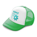 Kids Trucker Hats Science Its like Magic but Real Boys Hats & Girls Hats Cotton