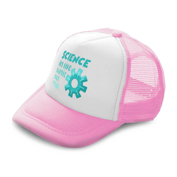 Kids Trucker Hats Science Its like Magic but Real Boys Hats & Girls Hats Cotton - Cute Rascals