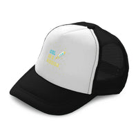 Kids Trucker Hats Girls on A Mission B Boys Hats & Girls Hats Cotton - Cute Rascals