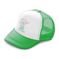 Kids Trucker Hats Triceratops Horridus Ask Me Dinosaurs Boys Hats & Girls Hats - Cute Rascals