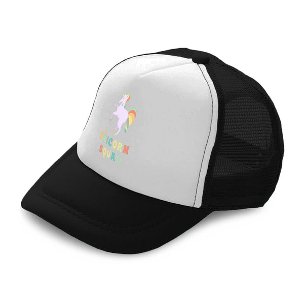 Kids Trucker Hats Unicorn Squad Boys Hats & Girls Hats Baseball Cap Cotton - Cute Rascals