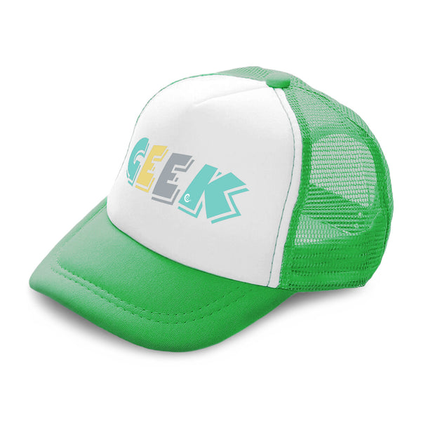 Kids Trucker Hats Geek Freak Boys Hats & Girls Hats Baseball Cap Cotton - Cute Rascals