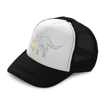 Kids Trucker Hats Big Brother Dinosaur Boys Hats & Girls Hats Cotton