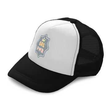 Kids Trucker Hats Girl Power Crown Boys Hats & Girls Hats Baseball Cap Cotton