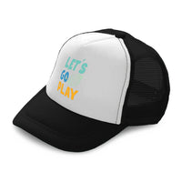 Kids Trucker Hats Let Us Go Play Football Boys Hats & Girls Hats Cotton - Cute Rascals