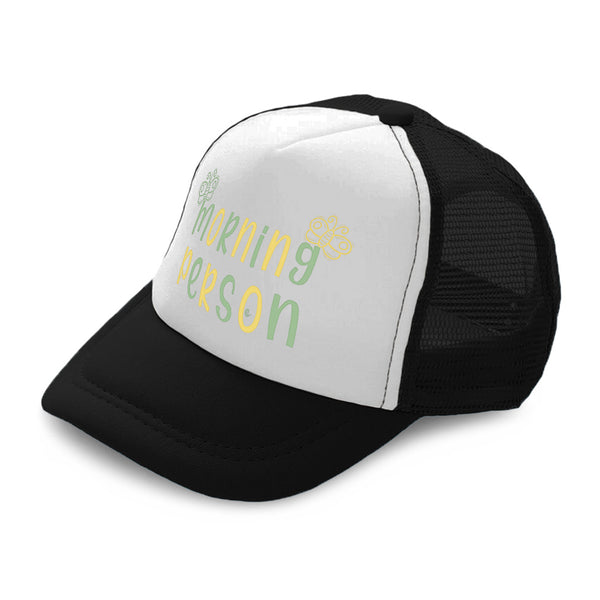 Kids Trucker Hats Morning Person Butterfly Boys Hats & Girls Hats Cotton - Cute Rascals