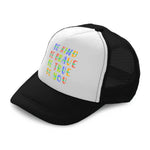 Kids Trucker Hats Be Kind Be Brave Be True Be You Boys Hats & Girls Hats Cotton - Cute Rascals