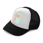 Kids Trucker Hats Dream Big D Boys Hats & Girls Hats Baseball Cap Cotton - Cute Rascals