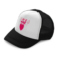 Kids Trucker Hats Love More Heart Tree Boys Hats & Girls Hats Cotton - Cute Rascals