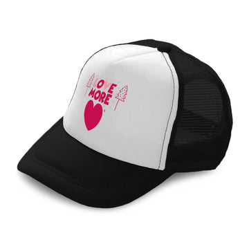 Kids Trucker Hats Love More Heart Tree Boys Hats & Girls Hats Cotton