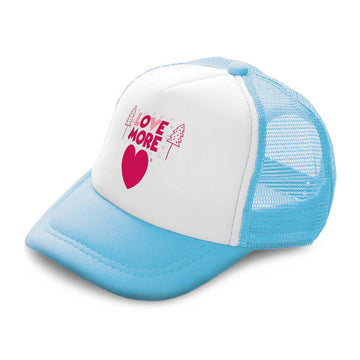 Kids Trucker Hats Love More Heart Tree Boys Hats & Girls Hats Cotton
