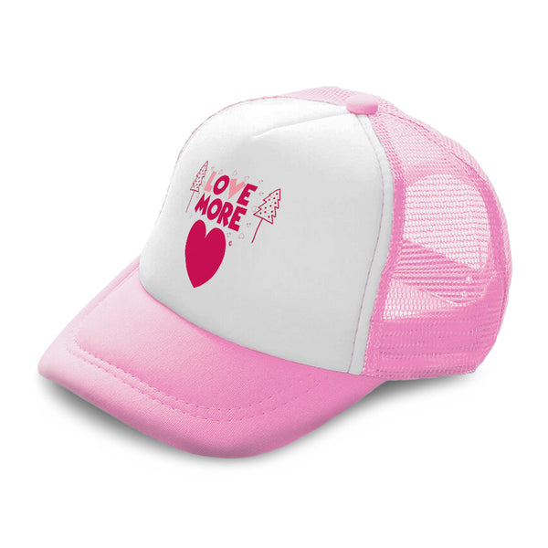 Kids Trucker Hats Love More Heart Tree Boys Hats & Girls Hats Cotton - Cute Rascals