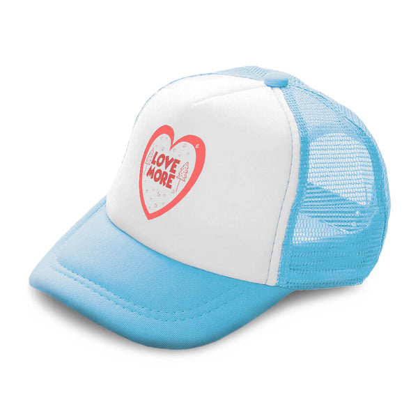 Kids Trucker Hats Love More Love Tree Boys Hats & Girls Hats Baseball Cap Cotton - Cute Rascals