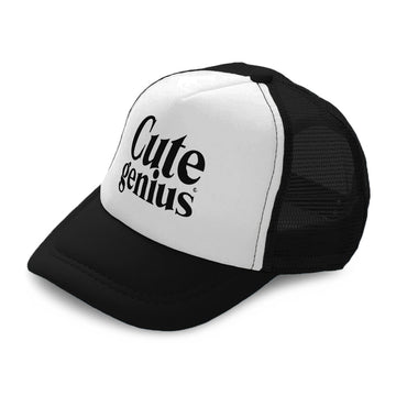 Kids Trucker Hats Cute Genius Boys Hats & Girls Hats Baseball Cap Cotton