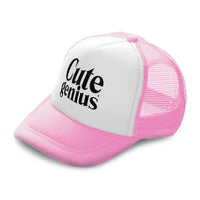 Kids Trucker Hats Cute Genius Boys Hats & Girls Hats Baseball Cap Cotton - Cute Rascals