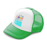 Kids Trucker Hats Be A Rainbow in Someone Else's Cloud Boys Hats & Girls Hats - Cute Rascals