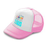 Kids Trucker Hats Be A Rainbow in Someone Else's Cloud Boys Hats & Girls Hats - Cute Rascals