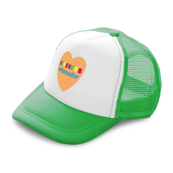 Kids Trucker Hats Kindness Ambassador Heart Boys Hats & Girls Hats Cotton - Cute Rascals