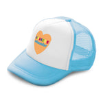 Kids Trucker Hats Kindness Ambassador Heart Boys Hats & Girls Hats Cotton - Cute Rascals