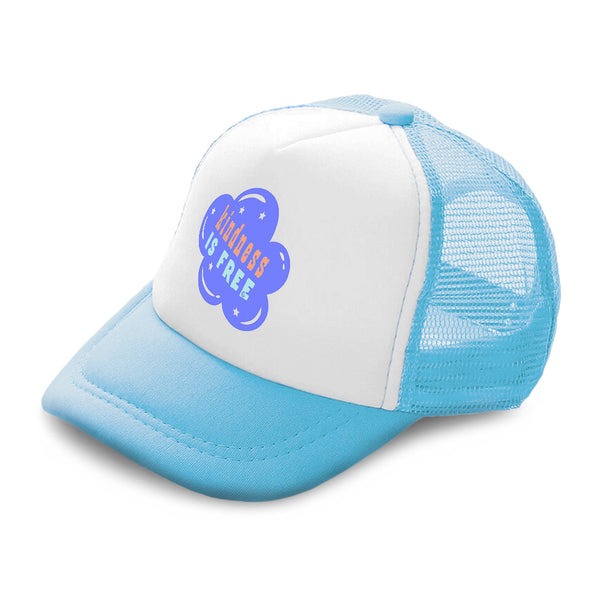 Kids Trucker Hats Kindness Is Free Stars Boys Hats & Girls Hats Cotton - Cute Rascals