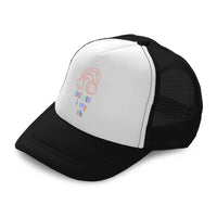 Kids Trucker Hats Kindness Is My Vibe Heart Coffee Cup Boys Hats & Girls Hats - Cute Rascals