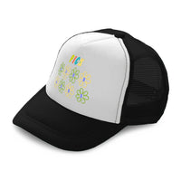 Kids Trucker Hats Pick Kindness Flowers Boys Hats & Girls Hats Cotton - Cute Rascals
