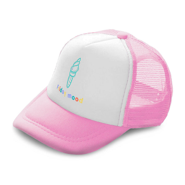 Kids Trucker Hats Friday Mood Ice-Cream Boys Hats & Girls Hats Cotton - Cute Rascals