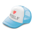 Kids Trucker Hats I Love Myself Heart Boys Hats & Girls Hats Baseball Cap Cotton