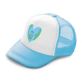 Kids Trucker Hats Kind Acts Change The World Heart Boys Hats & Girls Hats Cotton