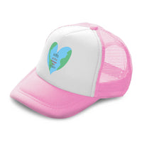 Kids Trucker Hats Kind Acts Change The World Heart Boys Hats & Girls Hats Cotton - Cute Rascals