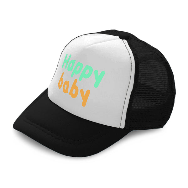 Kids Trucker Hats Happy Baby Kid Boys Hats & Girls Hats Baseball Cap Cotton - Cute Rascals