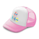 Kids Trucker Hats Be Kind F Boys Hats & Girls Hats Baseball Cap Cotton - Cute Rascals