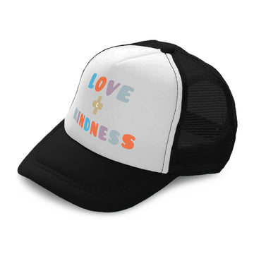 Kids Trucker Hats Love Plus Kindness Boys Hats & Girls Hats Baseball Cap Cotton