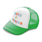 Kids Trucker Hats Love Plus Kindness Boys Hats & Girls Hats Baseball Cap Cotton - Cute Rascals