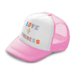 Kids Trucker Hats Love Plus Kindness Boys Hats & Girls Hats Baseball Cap Cotton - Cute Rascals