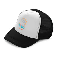 Kids Trucker Hats Be Brave Dinosaur Skeleton Boys Hats & Girls Hats Cotton - Cute Rascals