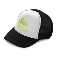 Kids Trucker Hats Be Brave Stay Wild Mountains Boys Hats & Girls Hats Cotton - Cute Rascals