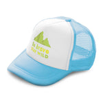 Kids Trucker Hats Be Brave Stay Wild Mountains Boys Hats & Girls Hats Cotton - Cute Rascals