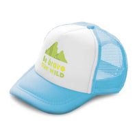 Kids Trucker Hats Be Brave Stay Wild Mountains Boys Hats & Girls Hats Cotton - Cute Rascals